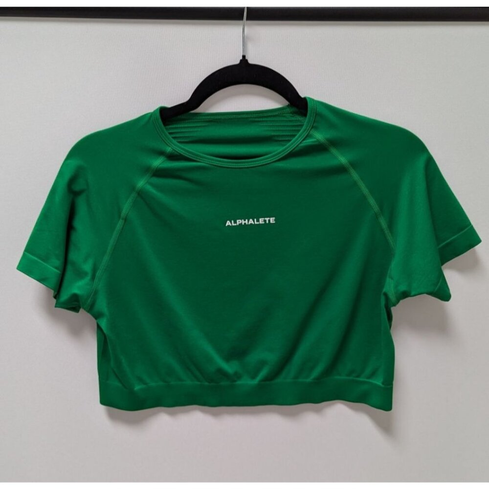 Alphalete Emerald Green Cropped Active T-Shirt